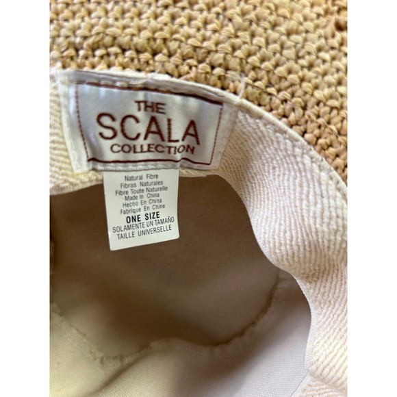 SCALA Collection Women’s Natural Floral Beach‎ Sunhat - Picture 4 of 5